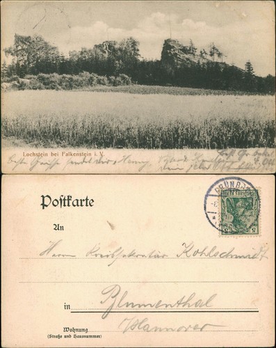 Ansichtskarte falkenstein - ansichtskarte,