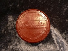 ROTAPRINT, BERLIN: FARBBANSDOSE dann ASHTRAY, ASCHENBECHER,  BAKELITE, um 1955 ?