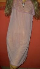 Wundervolles Vintage DDR Dederon Nylon Nachthemd rosa Gr. m 88 Nachtkleid (H729)