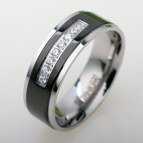 Ring schwarz zirkonia titan - ring,