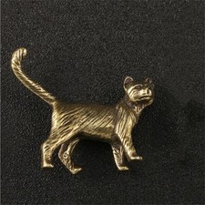 Vintage Kupfer Katze Figuren