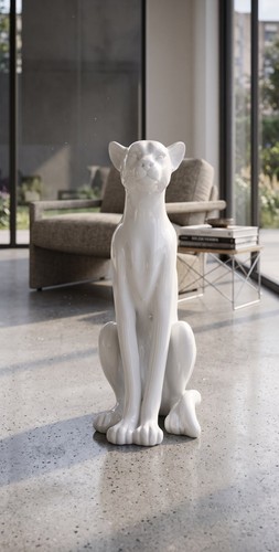 Leopard figur sitzen - leopard, moderne