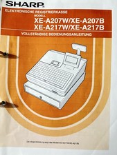 Sharp XE-A207B Registrierkasse Schwarz, Inkl. Kasserollen