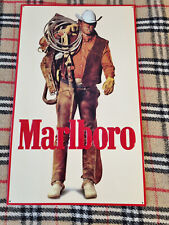 Sehr alte Marlboro Cowboy Werbetafel Blechschild 54 cm x 33 cm