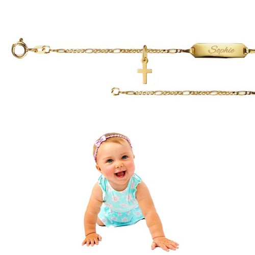 Baby figaro armband mit - baby, kreuz