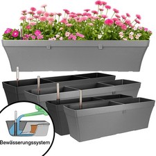 Blumenkasten mit Wasserspeicher Wasserreservoir Pflanzkasten Balkonkasten Blumen
