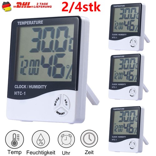 4stk lcd digital thermometer - lcd,
