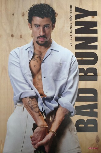 Bad bunny poster 42x28cm - bad,