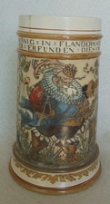 ALT Humpen Bierkrug V&B Mettlach König Gambrinus von 1894 Krug Sammelkrüge