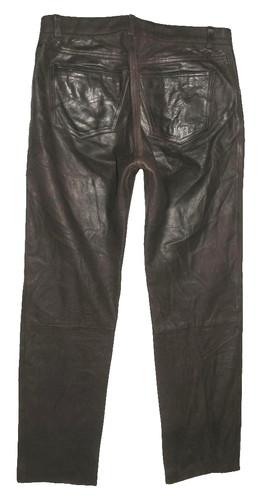 Speckige herren lederjeans - speckige!!!,
