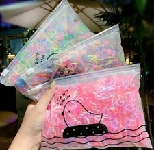 Mini Haargummis Zopf Rasta Bunt Armband Farbig Dreads Zöpfe Kinder Gummi NEU