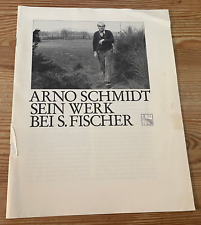 Zeitschrift Arno Schmidt - Sein Werk bei S. Fischer (20 s.) S. FISCHER VLG /cut