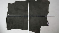 Silky Pork Velour, Echt Leder, Rauhleder, Fb dunkelbraun ,uni, Lederhaut,  B 211