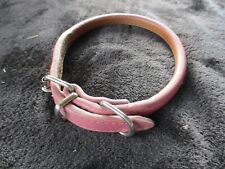 Hundehalsband KESSI Pink Leder Halsband  HUNDE Collar  45 cm