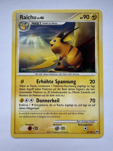 Pokémon raichu platin - platin,