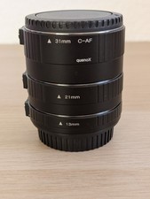 3er Set Makro Zwischenringe Digital C-AF von quenoX - 13mm,21mm, 31mm mit Endkap