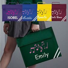 Personalisierte Notenbuchtasche klassisch Jungen Mädchen Schulanfang Kinder Notenordner