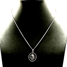 Halskette aus Weißgold Massiv