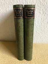 Goethes Werke 1910 - Band 4 + 5 - Insel Verlag Leipzig ... ungelesen + Zugabe
