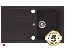 Schock Formhaus D-100 A Nero - FOMD100AGNE+HL1+2 Granitspüle Einbauspüle