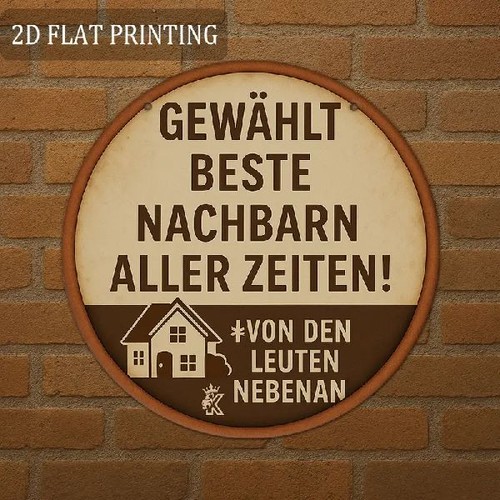 Blechschild rund beste - blechschild,