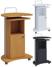 Holz Stehpult Rednerpult Stehtisch Rollen Komil