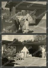 o. Fotos Auto Ford G73A Buckel-Taunus Pkw Reisen Kempten GASOLIN-Tankstelle 1950