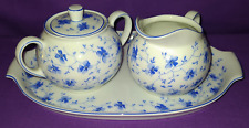 Arzberg 1382 Blaublüte *** SERVIERTABLETT mit ZUCKER und MILCH *** von 1947-1970