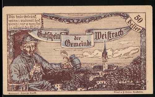Notgeld weistrach 1920 - notgeld, 50