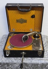 Seltenes Koffergrammophon von