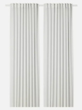Ikea Hilja weiß Netz Vorhänge Paar 145 cm breit x 300 cm Tropfen nagelneu