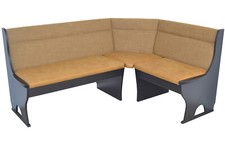 Attraktive Eckbank mit Stauraum, Schenkel 165x125 cm, schwarz, 5 Stoffvarianten