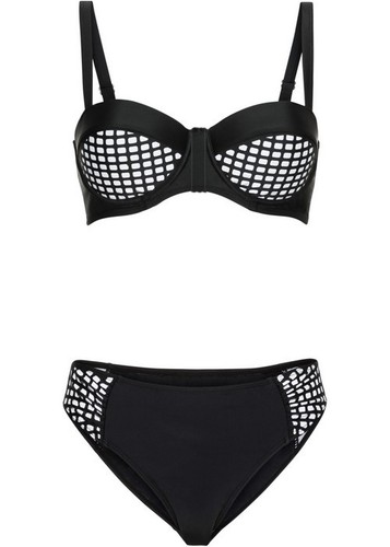 Bügel bikini schwarz weiss - bÜgel-bikini, schwarz-weiss