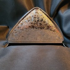 Versilberter Serviettenhalter