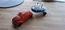 Wader VW Käfer mit Anhänger und Boot Kunststoff 70er
