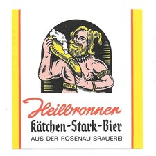 Bieretikett rosenau brauerei - bieretikett, rosenau-brauerei