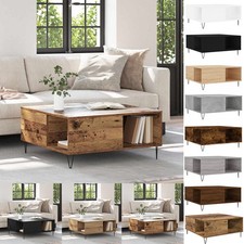 Couchtisch mit Stauraum Sofatisch Beistelltisch Wohnzimmertisch 80x80x36,5cm