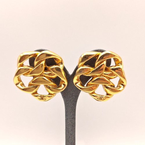 Vintage chanel gold f - chanel,