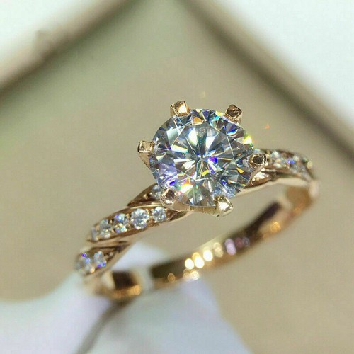 Ehering rund diamant - kt,