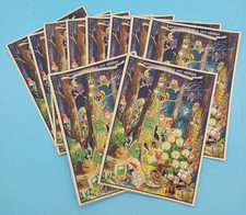 10 alte Weihnachtskalender Adventskalender Weihnachten "RW" aus alter Druckerei