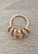 Pierre Lang Modeschmuck Statement Ring Weiße Steine Alte Modelle
