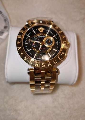 Goldene herrenarmbanduhr - goldene,
