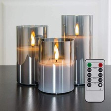 3x LED Kerzen Flammenlose