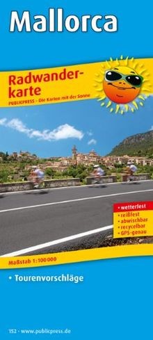 Mallorca radwanderkarte mit - radwanderkarte,
