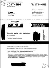 Southside Festival 2026 – 1x Festivalpass (19.–21.06.2026, Neuhausen ob Eck)