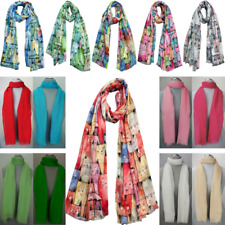 Katzen Damen Schal XXL Halstuch Kopftuch Stola Tuch Fransen 20% Seide 3350/2263
