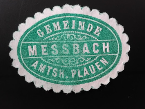 Siegelmarke gemeinde messbach - gemeinde,