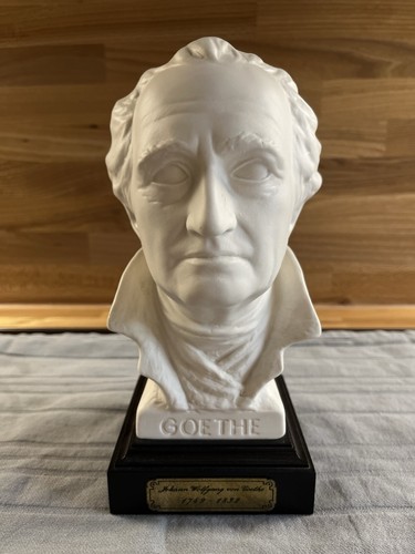 Goethe büste holzsockel - goethe, büste,