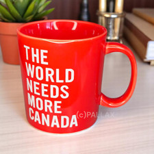 SOUVENIR-TASSE THE WORLD NEEDS MORE CANADA 350 ML KERAMIK MUG ROT