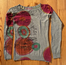 DESIGUAL Damen Langarm-Pullover Gr. 36 / 38 / S / M Feinstrick